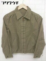 ◇ DRESSTERIOR ドレステリア 長袖 ジップアップ ジャケット サイズ38 カーキ レディース 【中古】