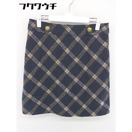 ◇ Brooks Brothers Red Fleeceレッド フリース 総柄 ミニ 台形 スカート サイズ4 ネイビー マルチ レディース 【中古】