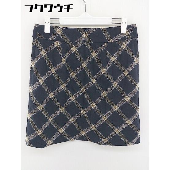 ◇ Brooks Brothers Red Fleeceレッド フリース 総柄 ミニ 台形 スカート サイズ4 ネイビー マルチ レディース 【中古】