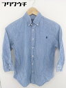 ◇ ◎ GYMPHLEX ジムフレックス キッズ 子供服 七分袖 シャツ サイズ12 ブルー レディース メンズ 【中古】