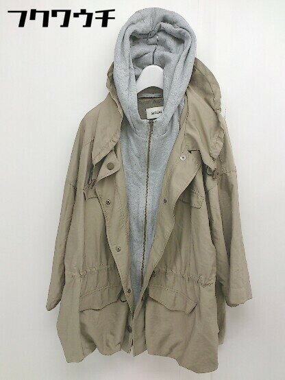 ◇ snidel スナイデル ジップアップ 長袖 ジャケット サイズF ベージュ グレー レディース 【中古】 【中古】