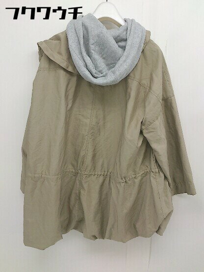 ◇ snidel スナイデル ジップアップ 長袖 ジャケット サイズF ベージュ グレー レディース 【中古】 【中古】