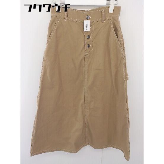 ◇ Simplicite シンプリシテェ ボタンフライ ロング タイト スカート サイズM ベージュ レディース 【中古】