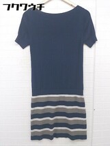 ◇ Theory セオリー 半袖 膝丈 ニット ワンピース サイズS ネイビー レディース 【中古】