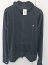 ◇ Hurley ハーレー ドット 水玉 薄手 指穴 長袖 ジップアップ パーカー サイズM ダークネイビー ホワイト系 レディース 【中古】
