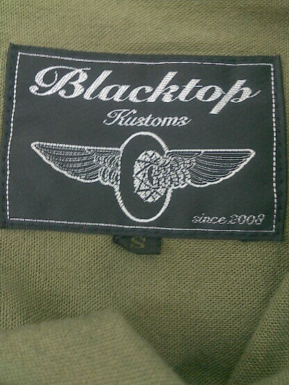 ◇ BLACKTOP Kustoms ブラックトップカスタムズ 半袖 ミリタリー シャツ サイズ S カーキ メンズ 【中古】
