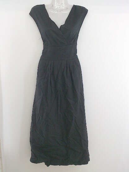 ◇ Sonny Label URBAN RESEARCH Vネック 半袖 ロング ワンピース サイズF ブラック レディース P 【中古】