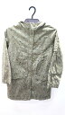 ◇ GAP KIDS ギャップキッズ 星柄。ジップアップ 長袖 ロングコート サイズ150 カーキ キッズ E 【中古】