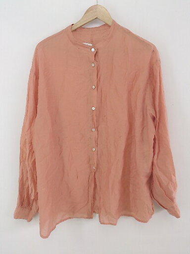 ◇ Ungrid アングリッド バンドカラー 長袖 シャツ ブラウス サイズF オレンジ系 レディース P 【中古】 ◇ Ungrid アングリッド バンドカラー 長袖 シャツ ブラウス サイズF オレンジ系 レディース P 【中古】