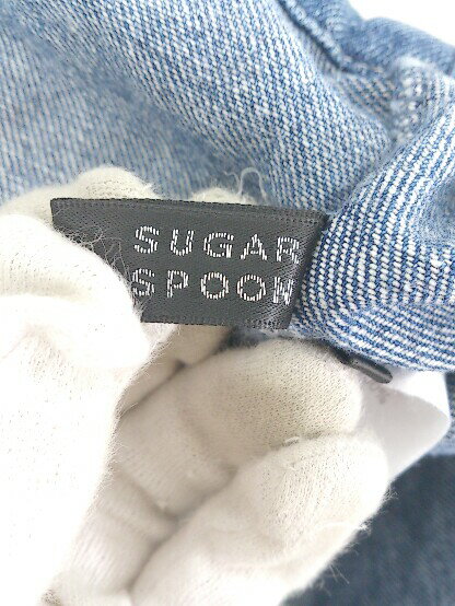 ◇ ◎ Sugar spoon シュガー スプーン ベルト付 ロング デニム ワンピース サイズF インディゴ レディース P 【中古】