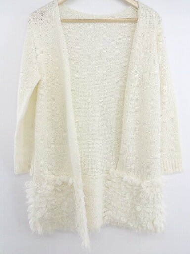 ◇ OTTO collection オットーコレクション 長袖 ニット カーディガン サイズM オフホワイト レディース P 【中古】 ◇ OTTO collection オットーコレクション 長袖 ニット カーディガン サイズM オフホワイト レディース P 【中古】