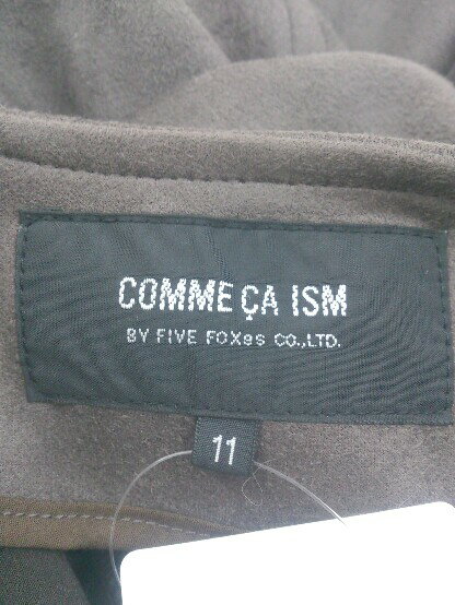 ◇ COMME CA ISM コムサイズム スウェード調 長袖 ブルゾン サイズ11 ブラウン系 レディース P 【中古】