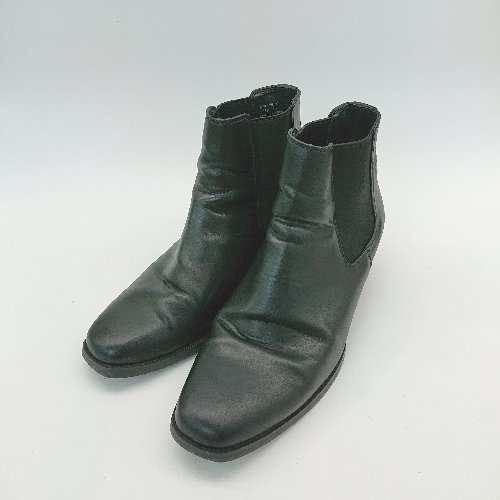 ■ tk. ヒール ショート サイドゴアブーツ 表記なし ブラック メンズ E 【中古】