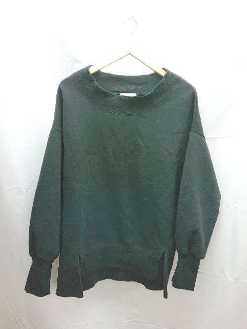 ◇ who's who Chico モックネック シンプル モノトーン 無地 長袖 トレーナー サイズF ブラック系 レディース E 【中古】