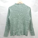 ◇ AMERICAN HOLIC アメリカン ホリック ハイネック ケーブル 起毛 長袖 ニット サイズM グリーン系 レディース E 【中古】