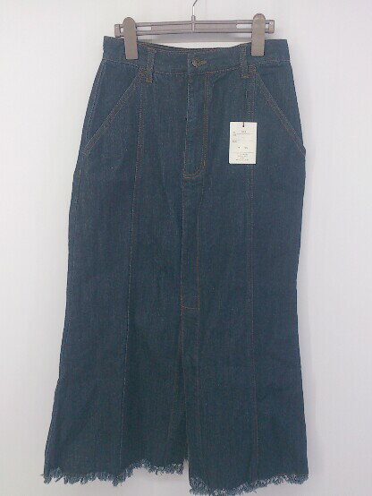 ◇ ●未使用● ◎ GRL グレイル タグ付き ロング フレア デニム スカート サイズL インディゴ レディース P 【中古】のサムネイル