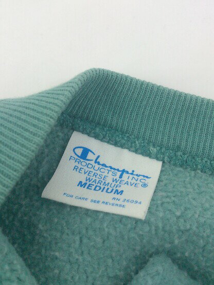 ◇ Champion チャンピオン 長袖 トレーナー サイズM グリーン系 メンズ P 【中古】