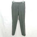 ◇ ENVYLOOK エンビールック センタープレス 無地 スラックス サイズL ブラック レディース E 【中古】