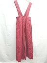 ◇ MOUSSY マウジー シンプル カジュアル オーバーオール サイズ2 レッド レディース E 【中古】