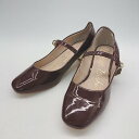 ◇ Bridget Birkin ブリジット バーキン ストラップ 切り替えしデザイン ヒール サンダル サイズ38 レッド レディース E 【中古】