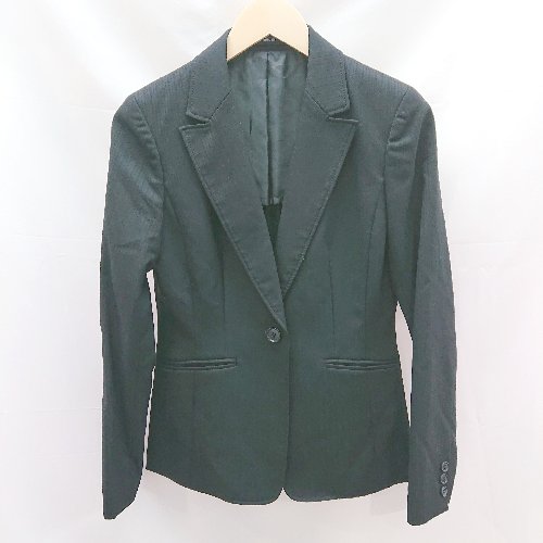 ◇ COMME CA ISM コムサイズム 肩パット入り スーツ ビジネス 長袖 ジャケット サイズL ブラック レディース E 【中古】 ◇ COMME CA ISM コムサイズム 肩パット入り スーツ ビジネス 長袖 ジャケット サイズL ブラック レディース E 【中古】
