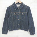 ◇ Another Edition シンプル 定番 長袖 デニム ジャケット Gジャン サイズM ネイビー系 レディース P 【中古】