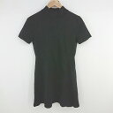 ◇ ZARA ザラ モックネック 半袖 ミニ ニット ワンピース サイズEUR M USA M MEX 28 ブラック レディース P 【中古】