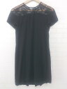 ◇ ZARA レース使い フレンチスリーブ ミニ ワンピース サイズEUR XS USA XS MEX 24 ブラック レディース P 【中古】