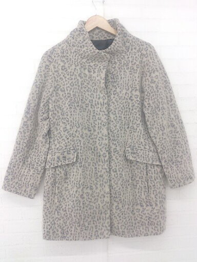 ◇ ZARA BASIC 豹柄 レオパード ハイネック フロントボタン 長袖 コート サイズ EUR M USA M MEX 28 ベージュ レディース P 【中古】 ◇ ZARA BASIC 豹柄 レオパード ハイネック フロントボタン 長袖 コート サイズ EUR M USA M MEX 28 ベージュ レディース P 【中古】