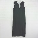 ◇ ABITOKYO アビトーキョー キーネック キレイめ ノースリーブ ロング ワンピース サイズM ブラック レディース P 【中古】