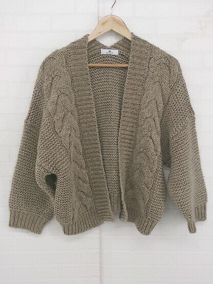 ◇ Sonny Label サニーレーベル URBAN RESEARCH 長袖 ニット カーディガン サイズF ベージュ系 レディース P 【中古】(4)