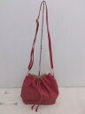 ◇ ROPE PICNIC PASSAGE 2way サイドジップ 巾着 ショルダー バッグ レッド系 レディース E 【中古】