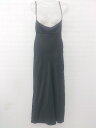 ◇ ZARA 光沢 サテン調 セクシー 無地 ロング キャミソールワンピース サイズEUR XS USA XS MEX 24 ブラック レディース E 【中古】