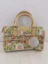 ◇ Samantha Thavasa Petit Choice × ALICE IN WODERLAND ミニ ボストンバッグ ベージュ マルチ レディース E...