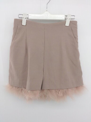 ◇ ◎ NICE CLAUP ナイスクラップ 2WAY フェイクファー かわいい ショートパンツ サイズF ピンクベージュ レディース E 【中古】 ◇ ◎ NICE CLAUP ナイスクラップ 2WAY フェイクファー かわいい ショートパンツ サイズF ピンクベージュ レディース E 【中古】