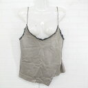 ◇ ZARA KNIT ザラ 訳あり B品 フェイクレザー キャミソール サイズEUR S USA S MEX 26 グレー レディース E 【中古】