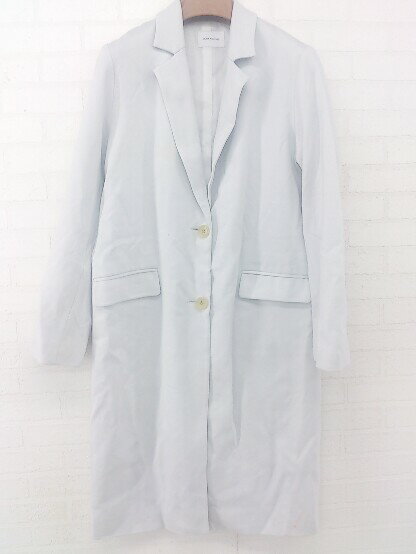 ◇ ◎ Doux archives ドゥアルシーヴ パステルカラー 薄手 長袖 スプリングコート サイズ M ライトブルー レディース E 【中古】