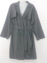 ◇ ◎ kutir クティール メンズライク ハンサム 長袖 トレンチコート サイズ M ダークグレー系 レディース E 【中古】
