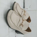 ◇ MOUSSY マウジー スクエアトゥ ビット ローファー シューズ サイズS ベージュ レディース E 【中古】