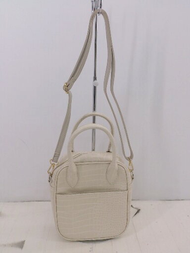 ◇ ◎ forksy. フォルクシー 2WAY 合成皮革 型押し ハンド ショルダー バッグ アイボリー系 レディース E 【中古】 ◇ ◎ forksy. フォルクシー 2WAY 合成皮革 型押し ハンド ショルダー バッグ アイボリー系 レディース E 【中古】