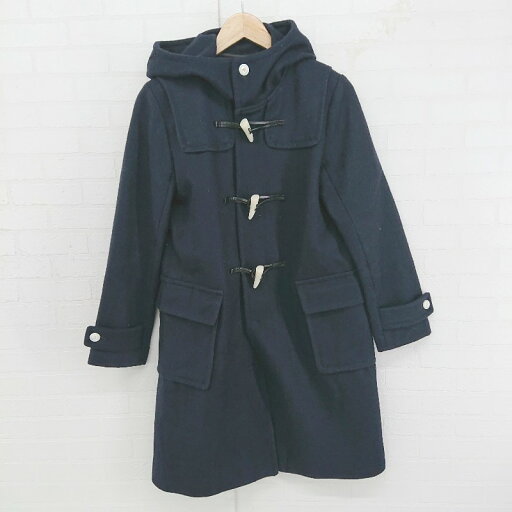 ■ PLAIN CLOTHING プレーンクロージング 通勤 通学 長袖 ダッフル コート サイズM ネイビー レディース E 【中古】 ■ PLAIN CLOTHING プレーンクロージング 通勤 通学 長袖 ダッフル コート サイズM ネイビー レディース E 【中古】