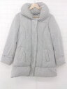 ■ one way ワンウェイ 長袖 中綿 ジップアップ コート サイズM グレー レディース E 【中古】(4)