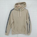 ◇ H&M エイチアンドエム ロゴテープ 裏起毛 長袖 プルオーバー パーカー サイズEUR S ベージュ メンズ E 【中古】
