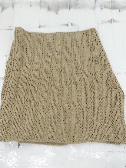 ◇ JILLSTUART ジルスチュアート ケーブルニット スヌード イヤマフラー ブラウン レディース E 【中古】