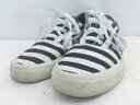 ◇ Keds ケッズ ボーダー 元祖 定番 スニーカー シューズ サイズS アイボリー ブラック系 レディース E 【中古】