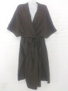 ◇ ◎ Willful by lipstar オーバーサイズ ゆったり ニット ベスト ジレ サイズF ダークブラウン系 レディース P 【中古】(4)