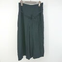 ◇ Abahouse Devinette アバハウスドゥヴィネット ウール混 ガウチョパンツ サイズ38 ネイビー系 レディース P 【中古】