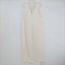 ◇ ◎ ●未使用● ap retro 大人女子 ナチュラル ノースリーブ ロング ワンピース サイズF アイボリー系 レディース P 【中古】