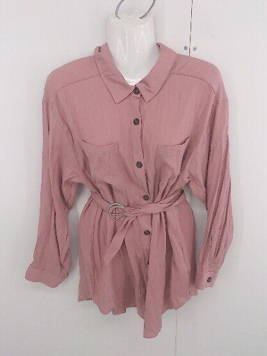 ◇ ◎ Ray Cassin レイカズン くすみカラー 胸ポケット 長袖 シャツ ブラウス サイズM コーラル ピンク系 レディース P 【中古】 ◇ ◎ Ray Cassin レイカズン くすみカラー 胸ポケット 長袖 シャツ ブラウス サイズM コーラル ピンク系 レディース P 【中古】