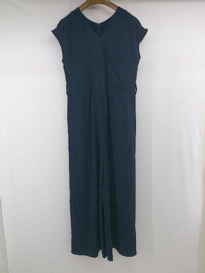 ◇ titivate ティティベイト バックジップ ワイド サロペット サイズM ネイビー レディース P 【中古】